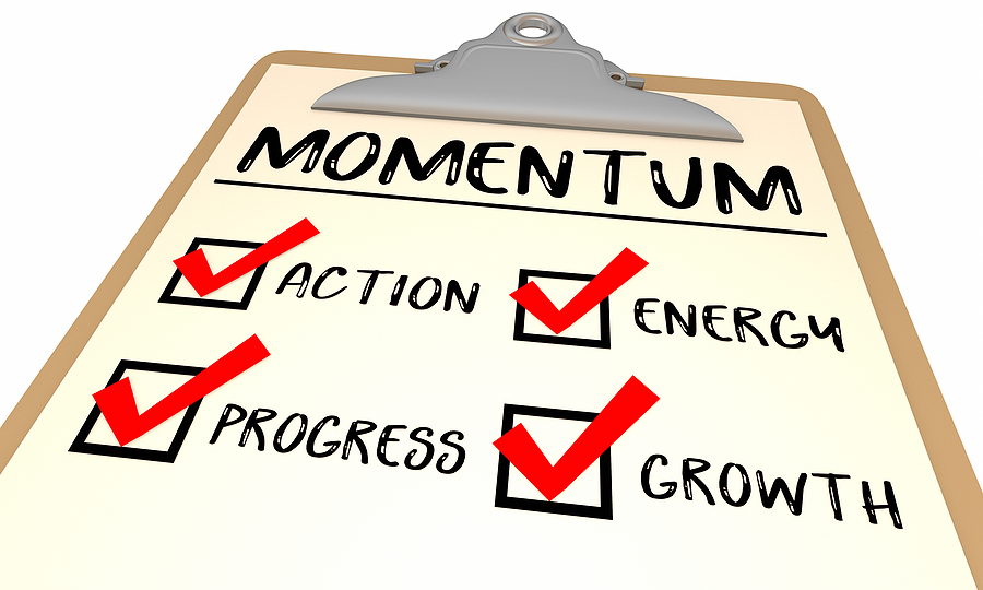 build momentum in business